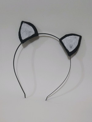 Tiara ou faixa gatinha com orelhinhas -fazemos varias cores!