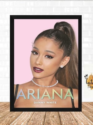 Quadro decorativo poster cantora ariana grande a3