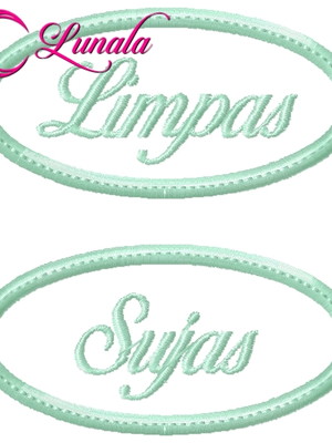Matriz de bordado - limpas/sujas6 com aplique - 4 tamanhos