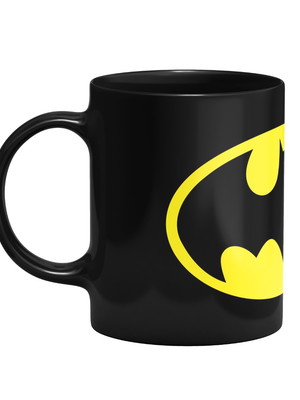 Caneca do batman personalizada xicara preta batman porcelan