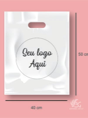 Sacola plástica personalizada 40x50