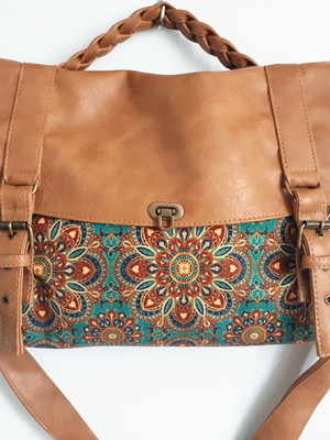 Bolsa carteiro mandala g