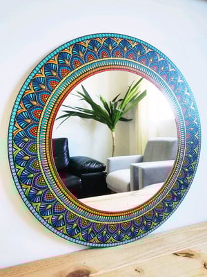 Mandala com espelho 60cm