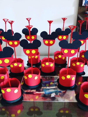 Centro de mesa mickey