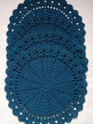 Sousplat em croche kit com 4 peças
