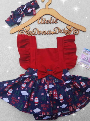 Jardineira sainha natal