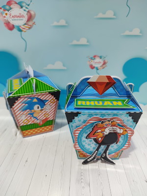 Sushi com alça 3d - sonic