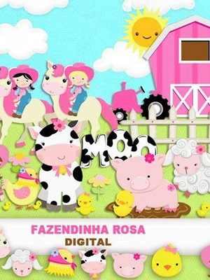 Kit digital fazendinha menina