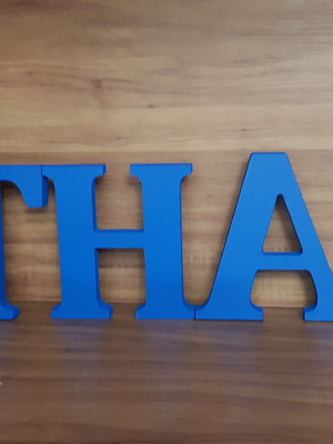Letras em madeira mdf