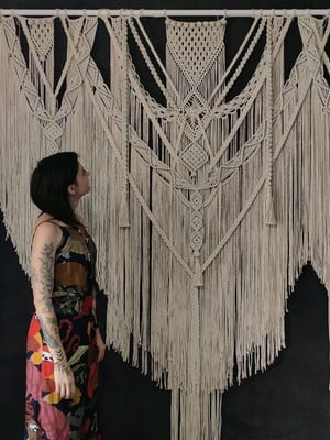 Painel macramê 2mx2m