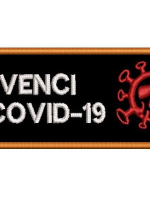 Patch bordado frases motociclista - eu venci ...