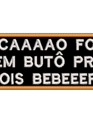 Patch bordado frases motociclista - o caaaao foi quem ...