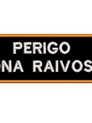 Patch bordado frases motociclista - perigo dona raivosa