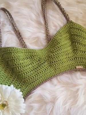 Cropped de crochê