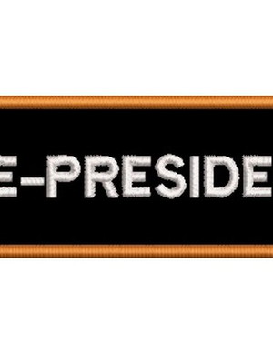 Patch bordado frases motociclista - vice-presidente