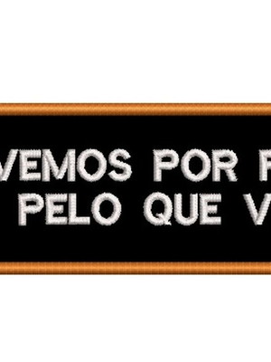 Patch bordado frases motociclista - vivemos por fé ...