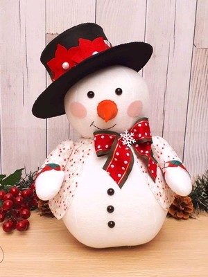 Boneco de neve em feltro