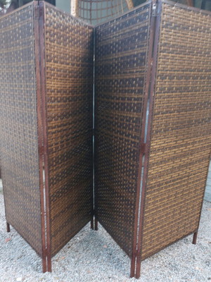 Biombo em sintético 04 folhas 180 x 50