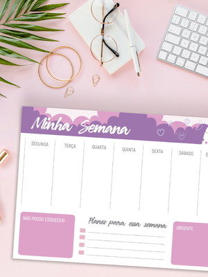 Planner semanal lhama
