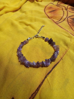 Pulseira com extensor ametista