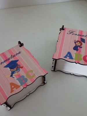 Caixa mdf formatura 10x10x5