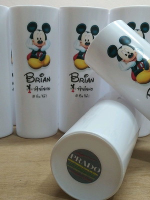 Copo long drink personalizado branco incolor 350 m