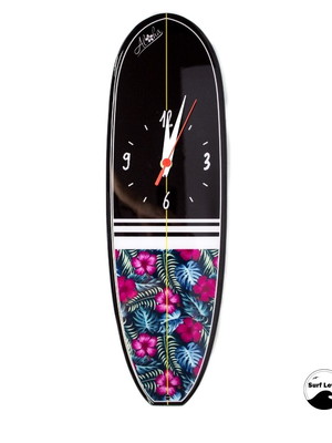 Relógio longboard de parede floral novo