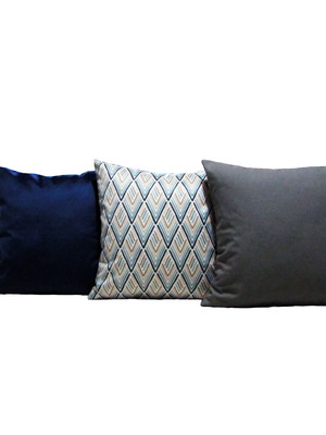 Capas almofadas 40 x 40 conjunto veludo 3 peças