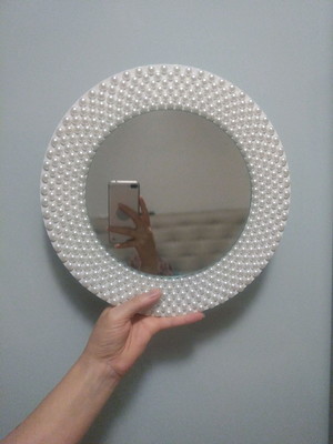 Mandala de pérolas com espelho