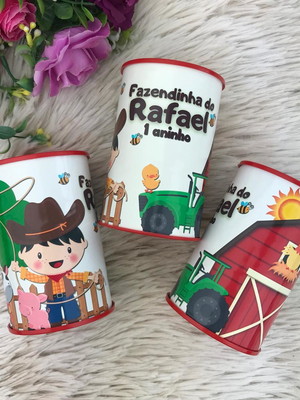 Cofrinho personalizado fazendinha
