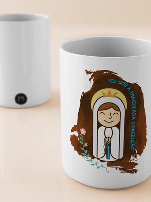 Caneca n sra de lourdes