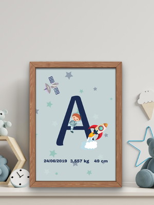 Arte digital nome personalizado espacial