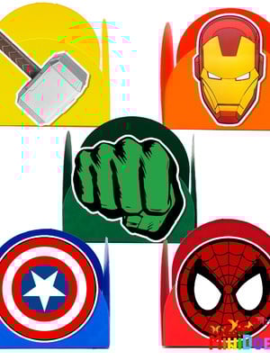 Forminha para doces vingadores