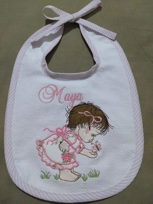 Babador personalizado menininha