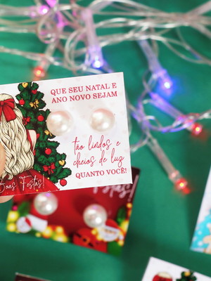 Tag com brinco de natal