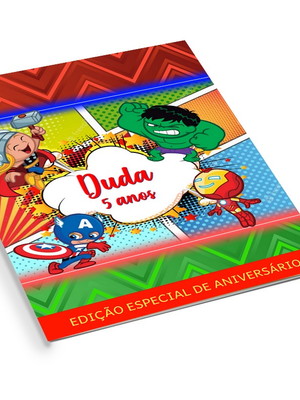 Revistinha de colorir vingadores