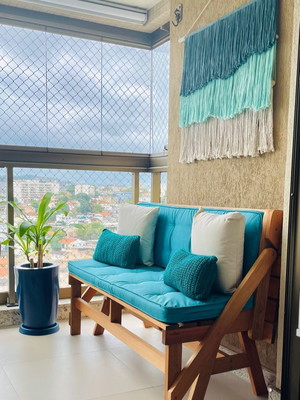 Assento futon para banco que vira mesa