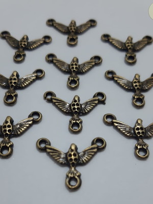Entremeio div. espírito santo metal ouro velho -pct c/12 uni