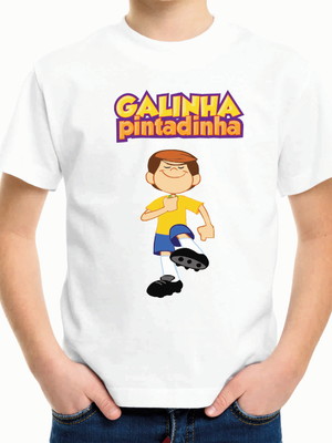 Camiseta infantil galinha pintadinha modelo 01