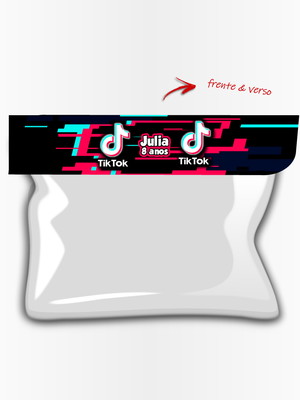 Lapela com saquinho tiktok