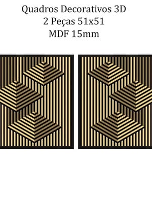 Quadros decorativos ripado 3d