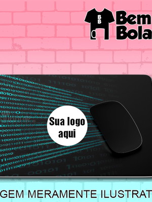 Mousepad retangular para empresas informática com logo