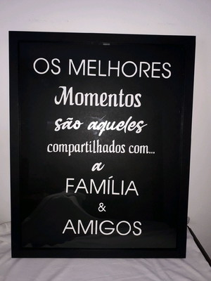 Quadro porta tampinhas