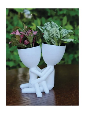 Kit 3 vasos decotativos robert - 13 cm