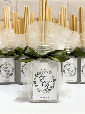 Lembrancinha de casamento aromatizador 30ml vidro