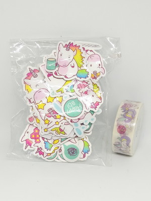 1 kit com 40 die cuts e 1 washi tape - dc00965