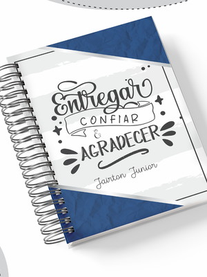 Planner 2022 masculino - entregar, confiar e agradecer