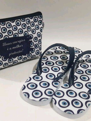 Kit chinelo + necessarie_presente natal