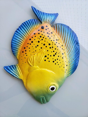 Peixe parede fibra