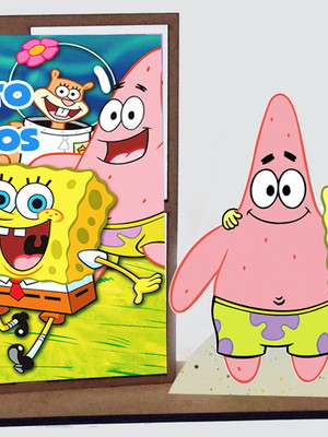 Lembrancinha bob esponja ,porta retrato